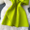 Knotted Strapless Neckline A-line Dress