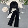 Drawstring Shirt&Trousers Chic 2Pcs