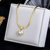 Sweet Heart Simple Collarbone Chain