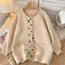 Rainbow Buttons Candy Color Cardigan