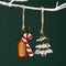 Wooden Christmas Tree Gift Bag Hanging