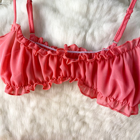 Camisole&Skirt Ruffled Niche 2Pcs