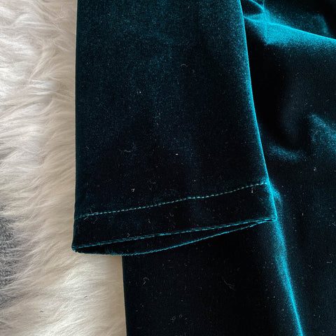 Premium Double-breasted Suede Dress