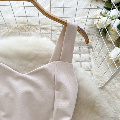 Mesh Patchwork Fishtail Slip Dress