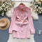 Sweetie Candy Color Denim Shirt Dress