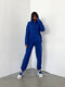 Hooded Sweatshirt&Trousers Draped 2Pcs