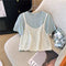 Hollowed Camisole&Shirt Casual 2Pcs