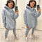 Oversized Sweatshirt&Trousers Casual 2Pcs