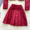 Embroidered Cardigan&Pleated Skirt 2Pcs