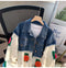 Oversized Denim Patchwork Zipped Cardigan