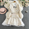 Beaded Blazer&Pleated Skirt Sweetie 2Pcs