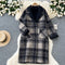 Two-sided Wearable Thickened Plaid Coat