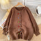 Rainbow Buttons Candy Color Cardigan