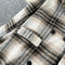 British Style Plaid Thermal Trench Coat