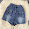 Shirt Blazer&Skirt Shorts Denim 2Pcs