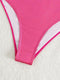 Solid Color Tight One-piece Swimsuit Bikini