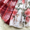 Plaid Floral Patchwork Slip Dress