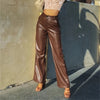 Modern Stretchy PU Leather Pants