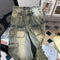 American Style Large-pocket Distressed Jeans