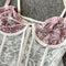 White Lace Patchwork Fishbone Camisole