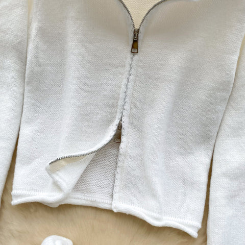 Zipped Hoodie&Skirt Casual 2Pcs
