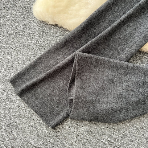 Zipped Knitwear&Trousers Knitted 2Pcs