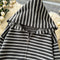 Striped Hoodie&Knitted Trousers 2Pcs