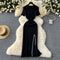 Round Collar Sequined Split Knitted Dress