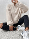 Stand Collar Soft Fleece Sweatshirt