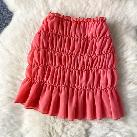 Camisole&Skirt Ruffled Niche 2Pcs