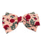 French Vintage Rose Bow Hair Clips