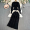 Waist-slimming Cardigan&Skirt Knitted 2Pcs