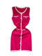 Color Blocking Sleeveless Cardigan Dress