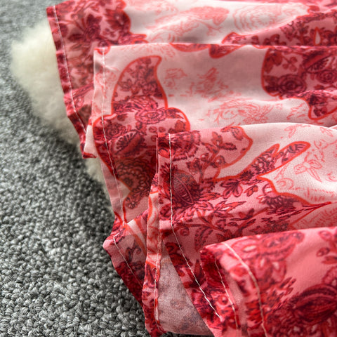 French Style Puffy Sleeve Ruffled Dress