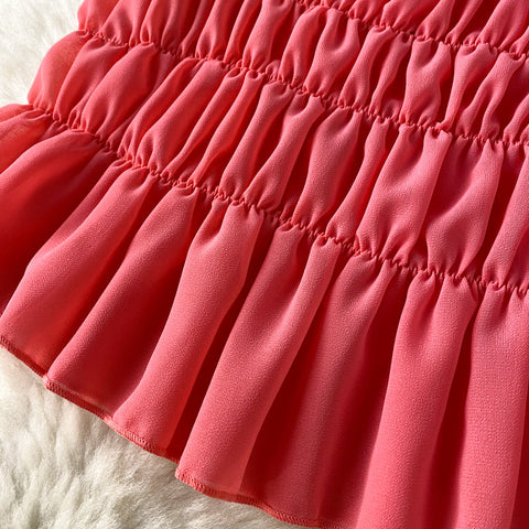 Camisole&Skirt Ruffled Niche 2Pcs
