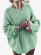 Bat Sleeve Loose-fit Hollowed Sweater