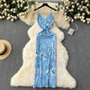 Elegant Printed Slim-fit Slip Dress
