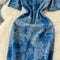 Ethnic Hollowed Blue Cheongsam Dress