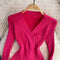 Cross V-neck Solid Color Knitwear