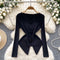 Solid Color 3D Waist-slimming Knitwear