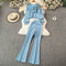 Hoodie&Camisole&Trousers Knitted 3Pcs