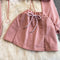 Hoodie&Cardigan&Skirt Lace-up 3Pcs