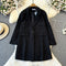 Niche V-neck Black Suit Dress