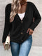 Simple Design V-neck Loose Cardigan