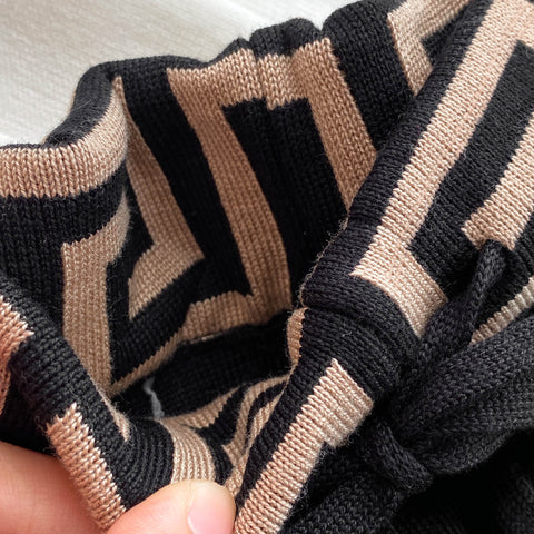 Zipped Cardigan&Trousers Jacquard 2Pcs