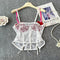 White Lace Patchwork Fishbone Camisole