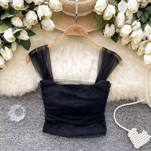 Fairy Mesh Padded Camisole Top