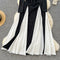 Black&White Patchwork Elegant Dress