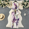 Elegant Bodycon Sleeveless Floral Dress