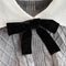 Uniform Style Bow-tie Knitted Dress